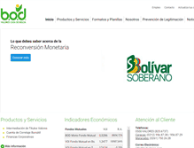Tablet Screenshot of bodvalores.com